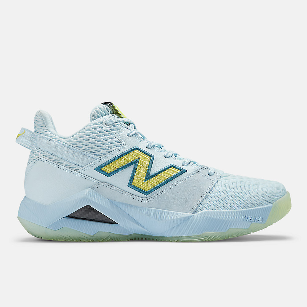 New Balance Coco CG2 Shoes Quarry Blue with Firefly and Chrome Blue